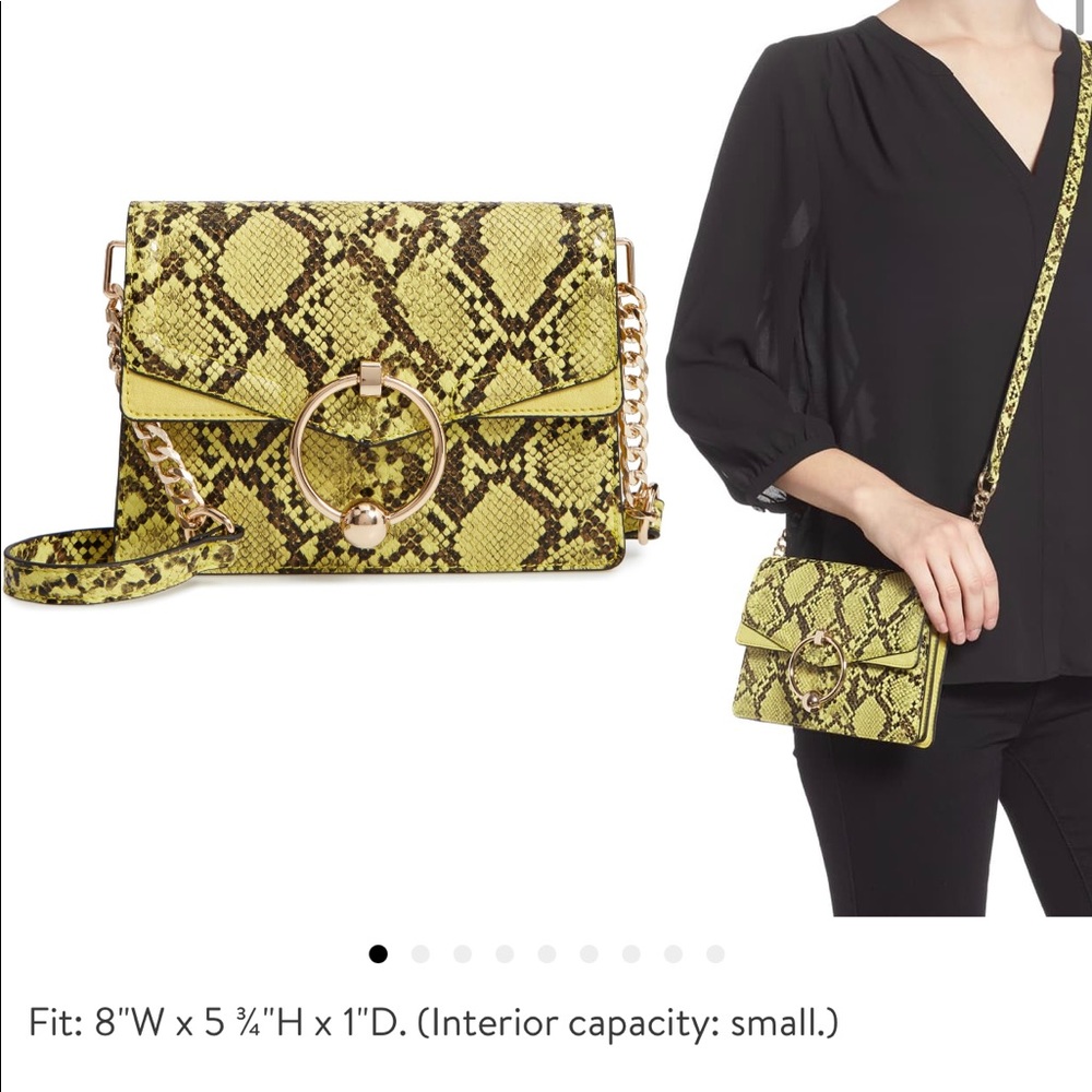 Topshop Crossbody Snake Bag-Like new